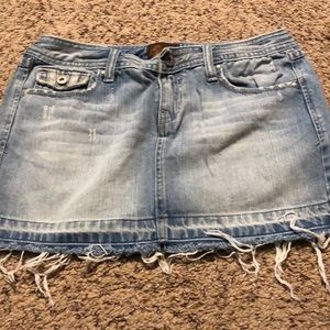 Blue jean skirt